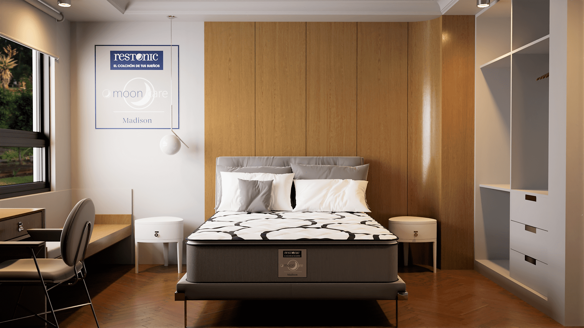 Colchon Individual  Restonic Ortopédico Mooncare 2 Piezas Restonic