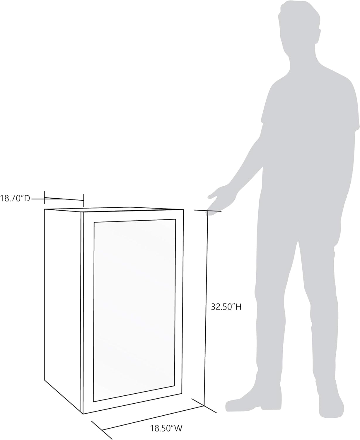 NewAir - Refrigerador de bebidas con capacidad para 126 latas - Minibar de cerveza con puerta de cristal, bisagra derecha - Enfría hasta 34 °F (1 °C) - AB-1200BC1 - Diseño de Cervezas del Mundo-Muñeca