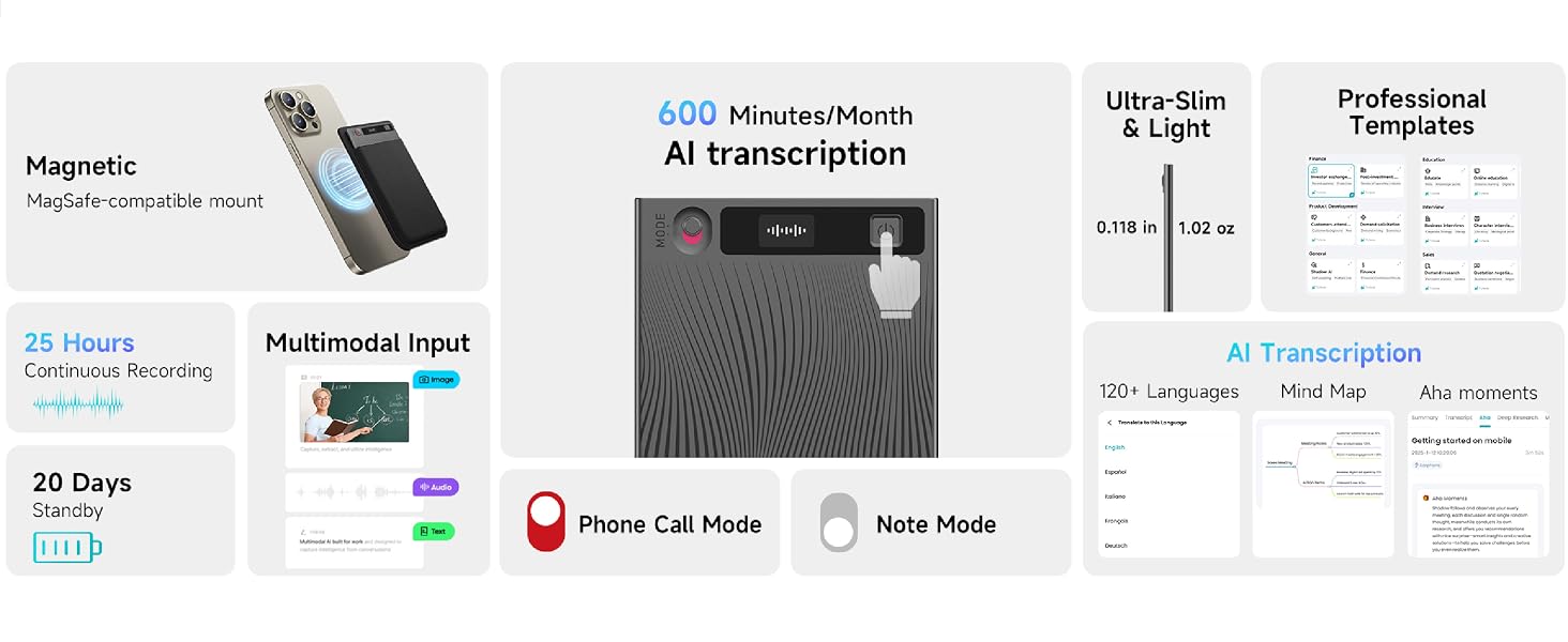 Mobvoi TicNote AI Voice Recorder