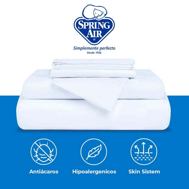 Paquete Colchon King Size + 2 Almohadas + Cubre Colchon + Sabanas Spring Air Smith