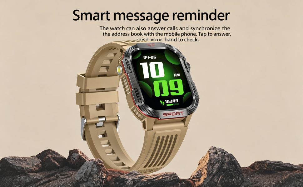 Reloj inteligente con recordatorio de mensajes y sincronizaci&oacute;n de llamadas