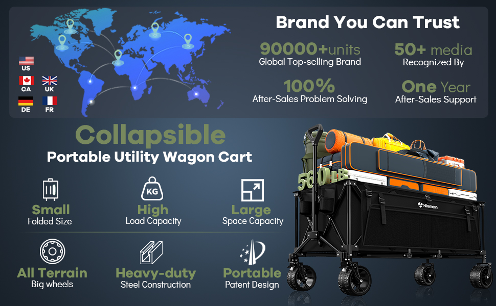 Carro plegable portátil utilitario