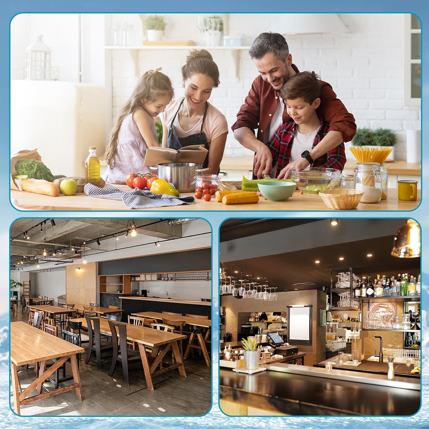 120lbs/24H Commercial Ice Maker Machine, 48 Cubes/11mins Stainless Steel Under Counter ice Machine with 33lbs Ice Storage Capacity, Self-Clean Freestanding Ice Maker