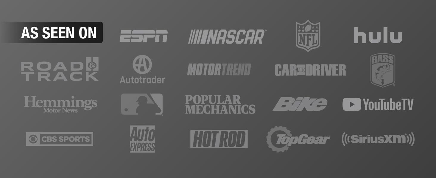 As seen on. The jump starter featured in car and driver, road and track and many more.