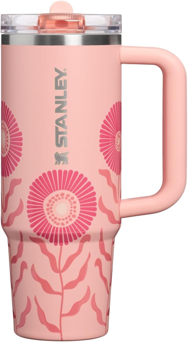 STANLEY Quencher ProTour Flipstraw Tumbler, 30 oz, Sorbet Garden | Built-In Straw & Handle | Cupholder Compatible for Travel | Leakproof Insulated Stainless Steel Cup | BPA-Free