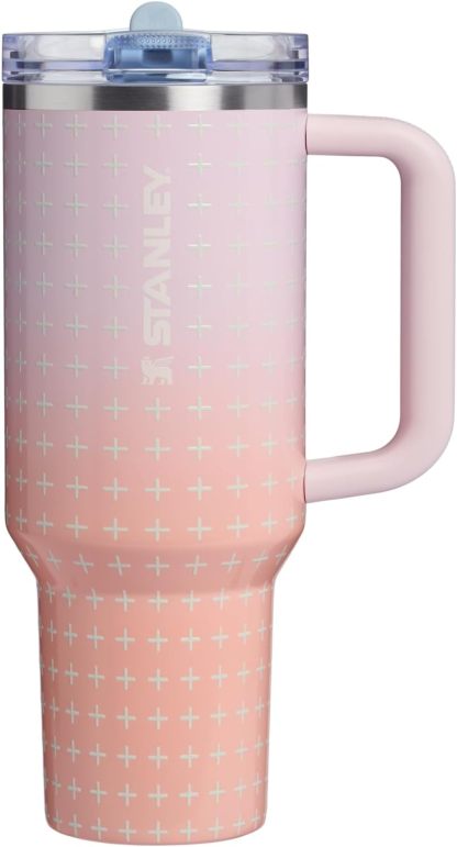STANLEY Quencher ProTour Flipstraw Tumbler, 30 oz, Sorbet Garden | Built-In Straw & Handle | Cupholder Compatible for Travel | Leakproof Insulated Stainless Steel Cup | BPA-Free