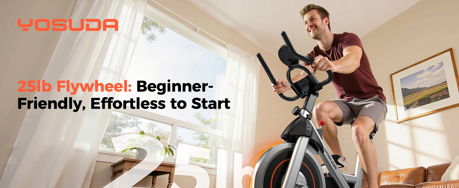 25Ib Flywheel: Beginner- Friendly, Effortless to Start