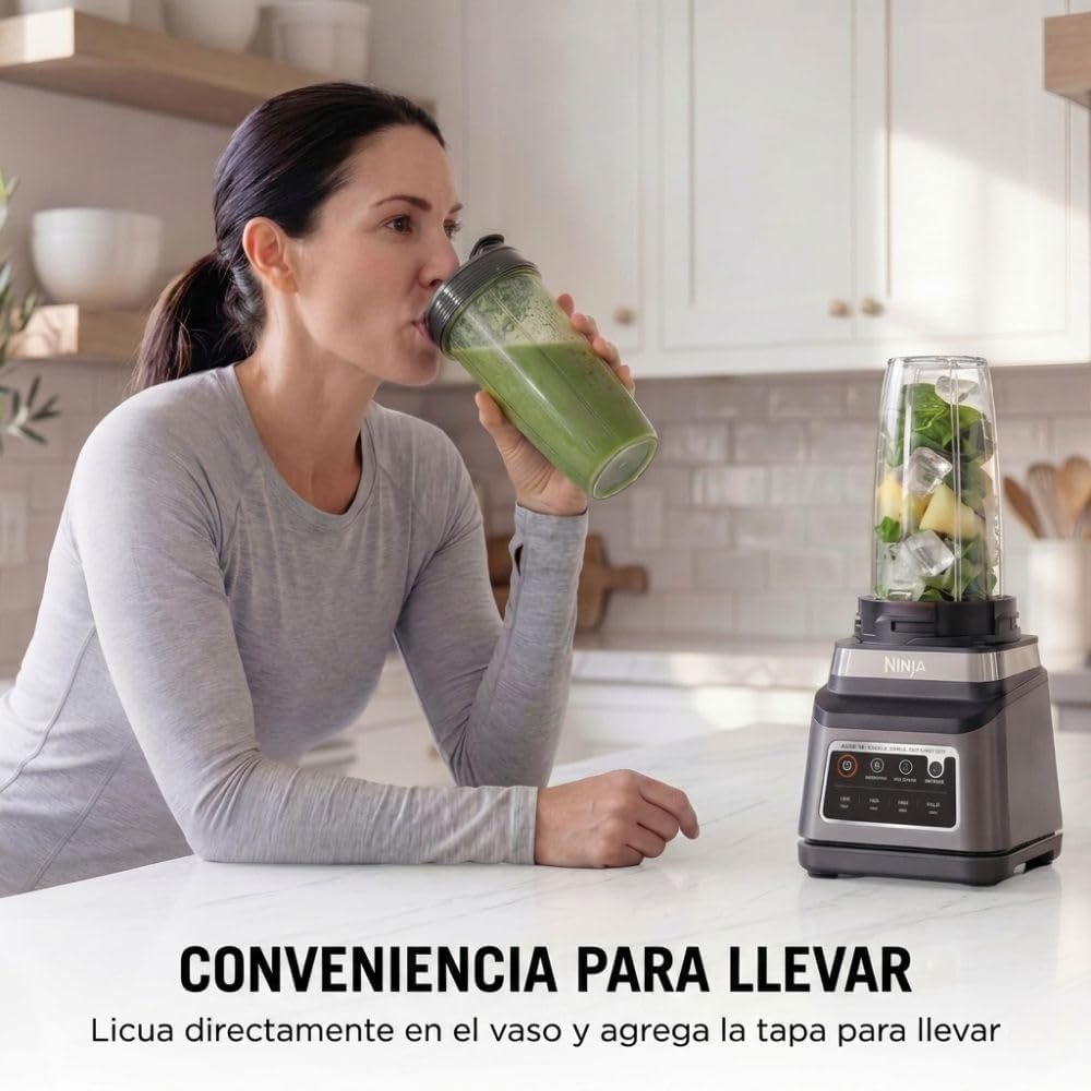  Licuadora Profesional Plus DUO 1400W Jarra 2.1L + 2 Vasos 