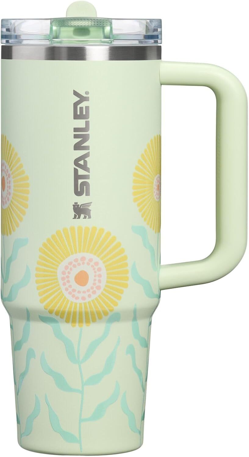 STANLEY Quencher ProTour Flipstraw Tumbler, 30 oz, Sorbet Garden | Built-In Straw & Handle | Cupholder Compatible for Travel | Leakproof Insulated Stainless Steel Cup | BPA-Free