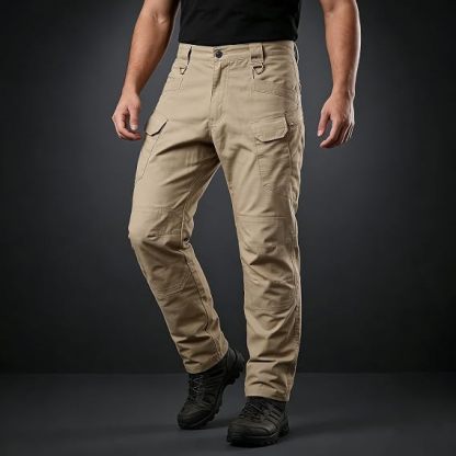 Juego de 3 piezas🔥Pantalónes Tácticos para Hombre, Pantalónes Cargo Hombre Pantalones de Trabajo Múltiples Bolsillos con Cierre Elásticos Ajuste Relajado