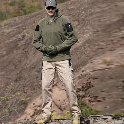 Pantalones de Exterior para Hombres, Pantalones de Cargo Tácticos, Pantalones Cargo Multibolsillos, Tejido Ripstop, Velocidad Impermeable y Seca, Adecuado para Senderismo, Ocio al Aire Libre.