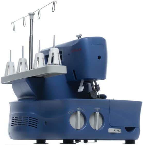 Máquina de coser overlock SINGER S0230 con kit de accesorios – Estructura resistente – 1300 puntadas por minuto – 4 hilos – Alimentación diferencial – Confección de placas de corte