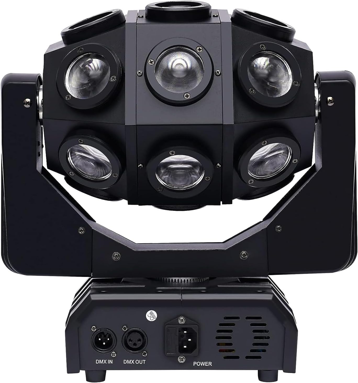 Luz De Haz De Cabeza Móvil, Lámpara De Escenario De 180 W Con 18 Cuentas LED Y Efecto De Haz, DMX 512 Con Sonido Activado, Rotación Infinita, Iluminación Brillante, Para Bodas, Fiestas, Bares