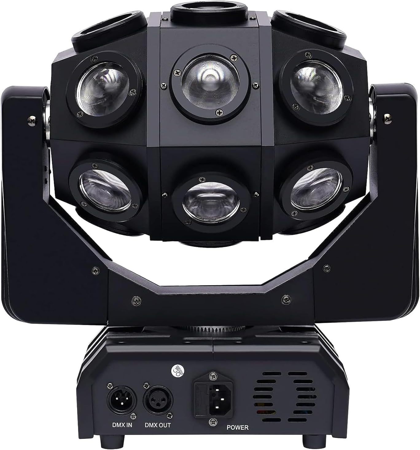 Luz De Haz De Cabeza Móvil, Lámpara De Escenario De 180 W Con 18 Cuentas LED Y Efecto De Haz, DMX 512 Con Sonido Activado, Rotación Infinita, Iluminación Brillante, Para Bodas, Fiestas, Bares