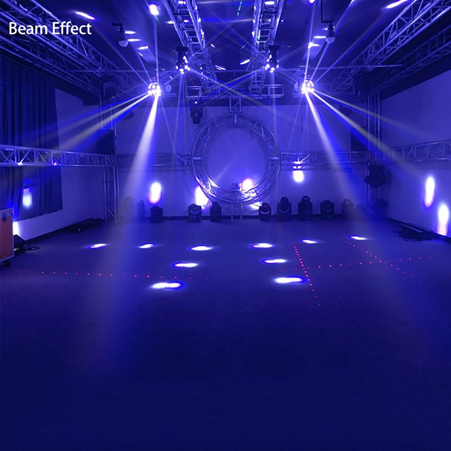 Luz De Haz De Cabeza Móvil, Lámpara De Escenario De 180 W Con 18 Cuentas LED Y Efecto De Haz, DMX 512 Con Sonido Activado, Rotación Infinita, Iluminación Brillante, Para Bodas, Fiestas, Bares
