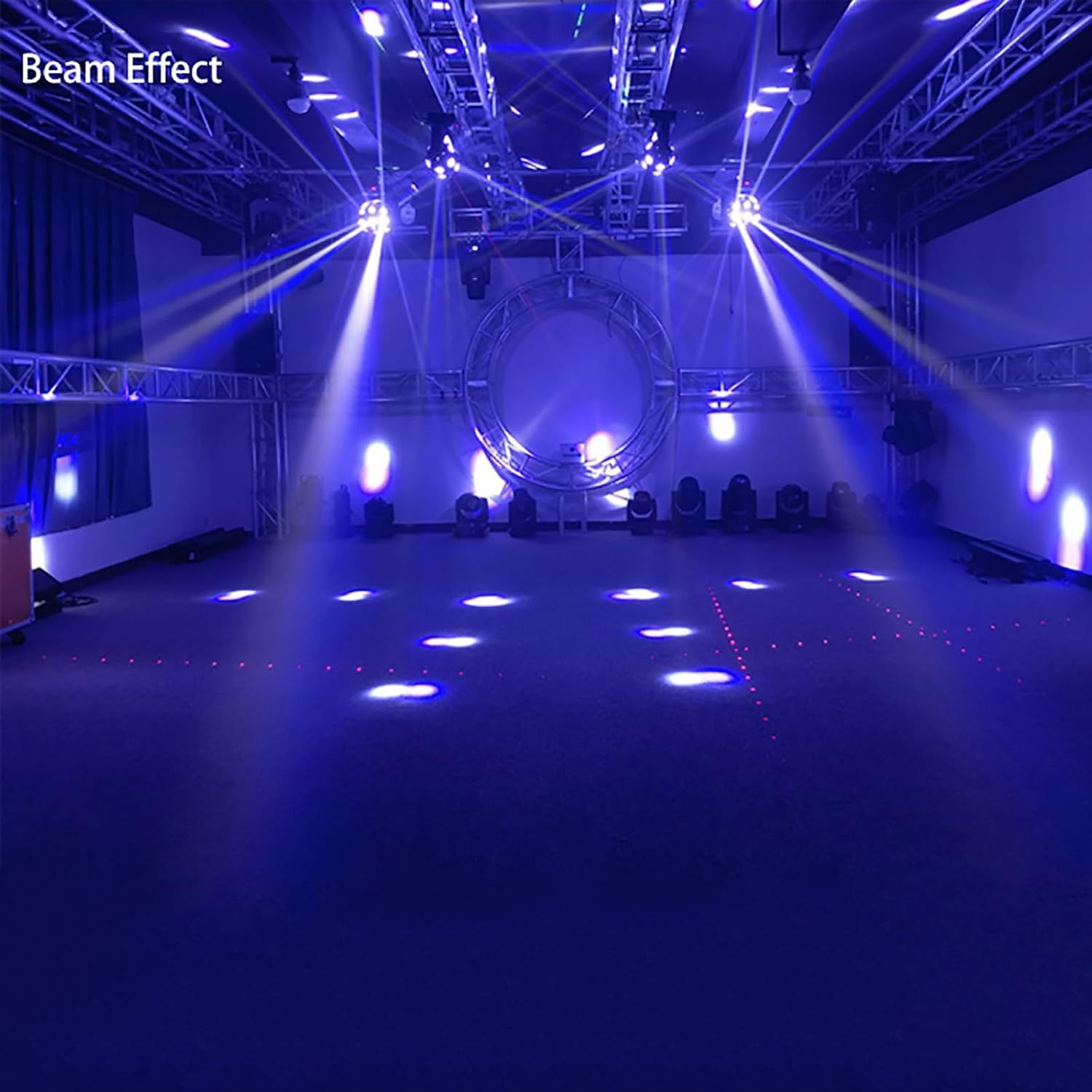 Luz De Haz De Cabeza Móvil, Lámpara De Escenario De 180 W Con 18 Cuentas LED Y Efecto De Haz, DMX 512 Con Sonido Activado, Rotación Infinita, Iluminación Brillante, Para Bodas, Fiestas, Bares
