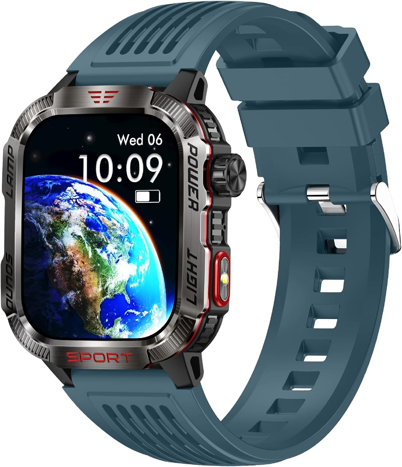 Reloj Inteligente para Hombre, para Deportes al Aire última intervensión, brújula con Respuesta/Hacer Llamadas, Reloj de Fitness, oxígeno sanguíneo, Ritmo cardíaco y Monitor de sueño, Compatible con Marca: Generic