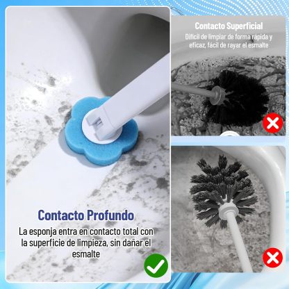 Juego de Cepillo de Inodoro Deshechable, Escobilla para Inodoro Desechable Trae Tu Propia Solución Limpiadora, con 48 Cabezales de Repuesto y Portacepillos de Almacenaje, 2 Ganchos, Limpieza de Baño