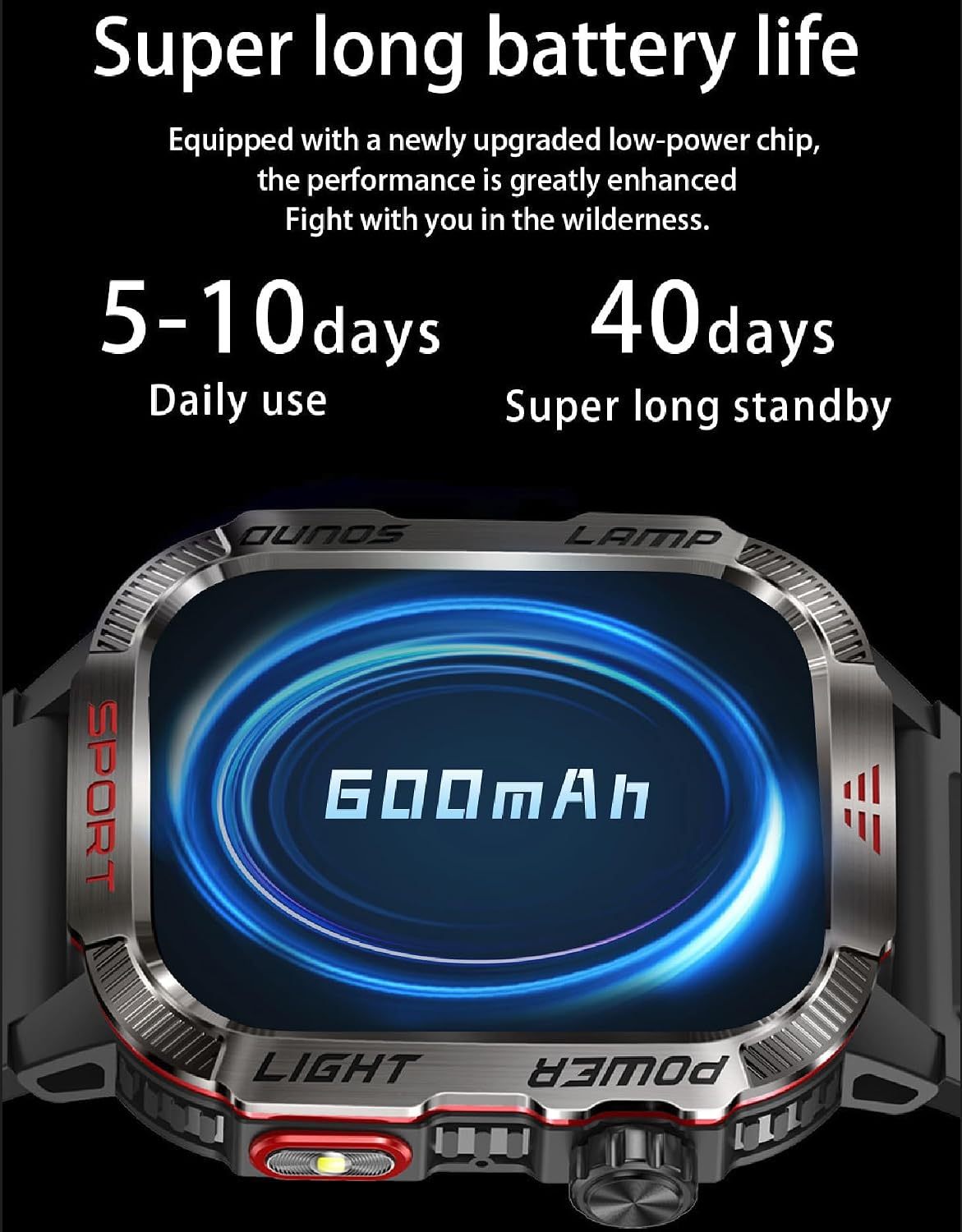 Reloj Inteligente para Hombre, para Deportes al Aire última intervensión, brújula con Respuesta/Hacer Llamadas, Reloj de Fitness, oxígeno sanguíneo, Ritmo cardíaco y Monitor de sueño, Compatible con Marca: Generic