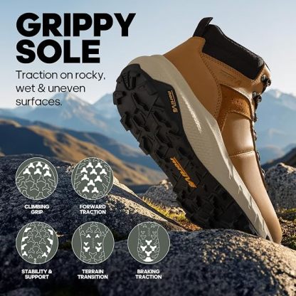 🔥NORTIV 8 Botas de Senderismo para Hombre Ligeras Calzado para Hiking y Trekking, Impermeable, Para Camping