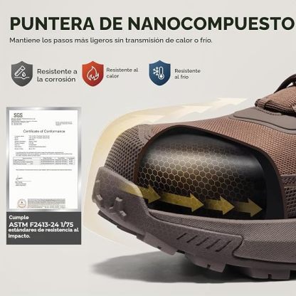 NORTIV 8 Botas Seguridad Hombre Puntera Compuesta