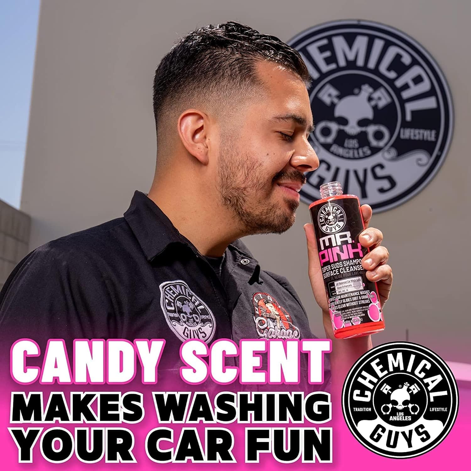 Chemical Guys Jabón Espumoso para Lavado de Coches, Aroma de Caramelo, 473 ml