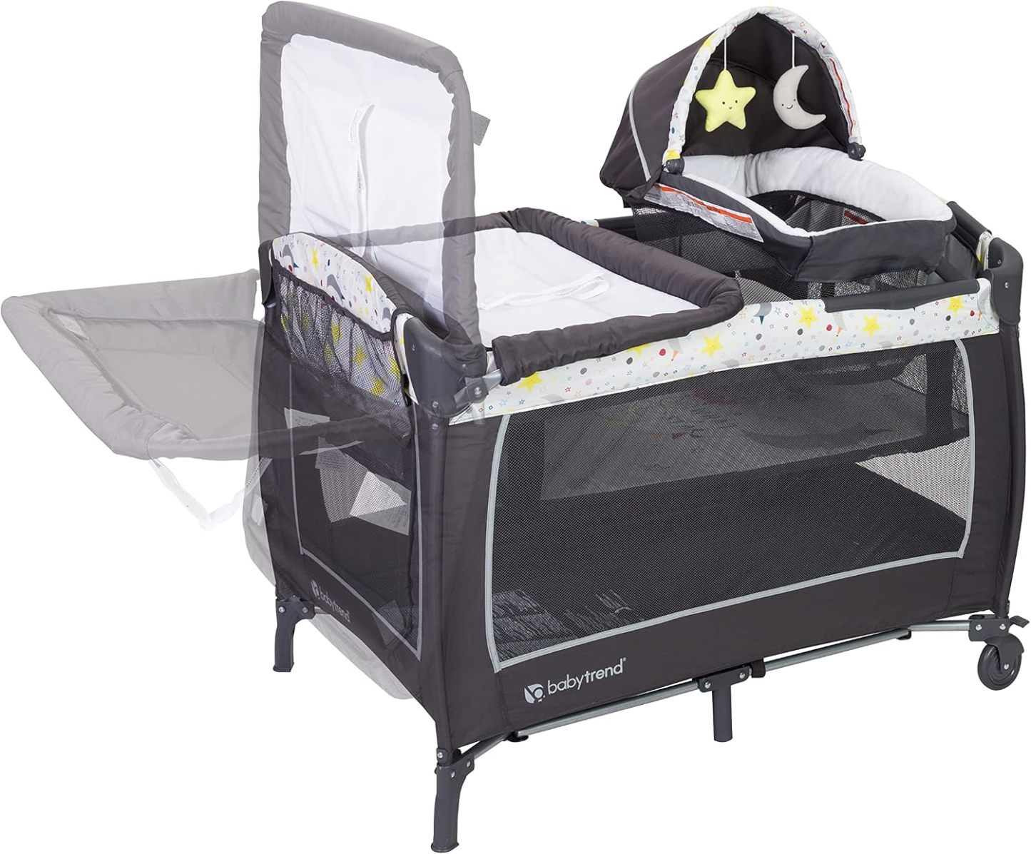 Baby Trend Lil Snooze Deluxe II Corralito para Bebé, Diseño “Twinkle Twinkle Little Star”