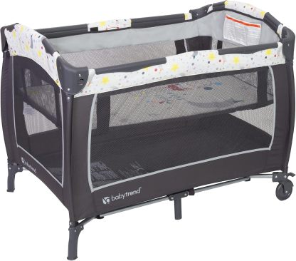 Baby Trend Lil Snooze Deluxe II Corralito para Bebé, Diseño “Twinkle Twinkle Little Star”