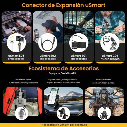 Ulefone Armor 30 Pro 5G Teléfono resistente de visualización dual, 32 GB+512 GB, 17.65 cm FHD 120Hz + 3.4 pulgadas, 12800mAh 66W, 50MP+50MP+64MP+32MP, Infinite Halo, 118dB Altavoz Android 14 robusto
