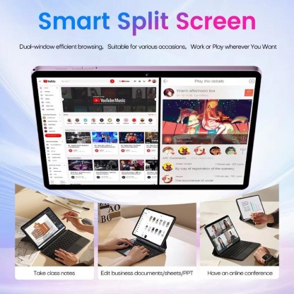 Tablet X9 Ultra de 11 pulgadas con Android 15 (última versión) | 12 GB de RAM + 256 GB de almacenamiento ampliable-GL