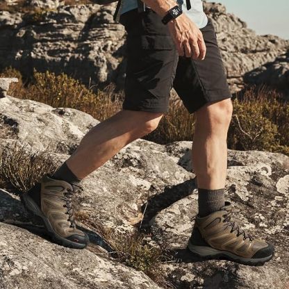 Armadillo Botas de senderismo para hombre; impermeables; ligeras; para exteriores, mochileros o senderismo
