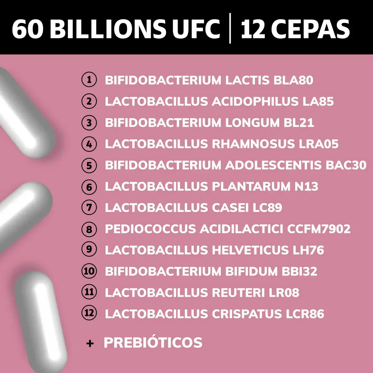  Probióticos Mujer 60 Billion + Prebióticos (prebiotic) + Inulina De Agave 12 Cepas Beyond Vitamins - Probióticos Femeninos - Flora- Fibra - 60 Cápsulas Probióticos Mujer 60 Billion + Prebióticos (prebiotic) + Inulina De Agave 12 Cepas Beyond Vitamins - P