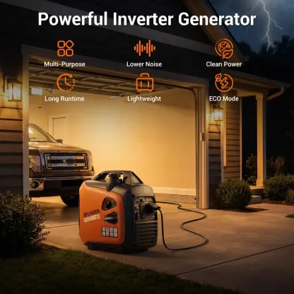 Generador Inverter Portátil Efurden de 4300W, 120V 60Hz, Motor de Gasolina de 4 Tiempos con Arranque Manual, para Respaldo Doméstico y Camping