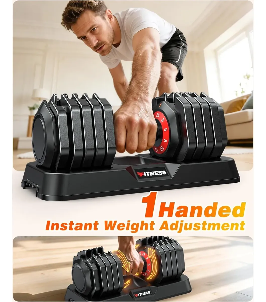 Mancuernas Ajustables Xddias 25-90lb Con Ajuste Rápido Y