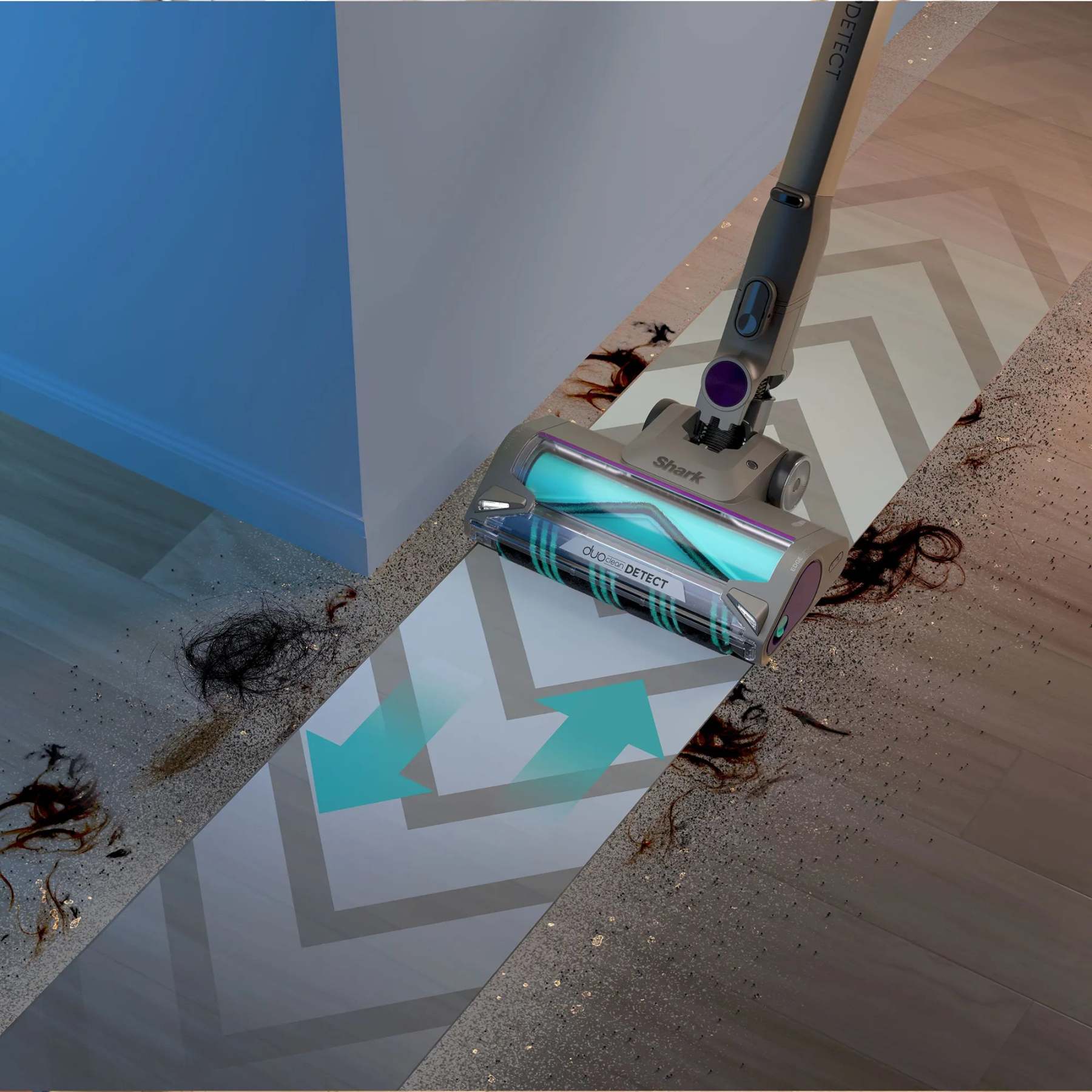 Aspiradora Inalámbrica Shark PowerDetect con Sistema de Limpieza y Vaciado Automático