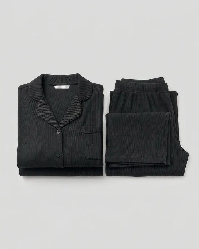 Pijama Modal Air de Manga Larga y Pantalones de Tejido Suave para Hombres y Mujeres