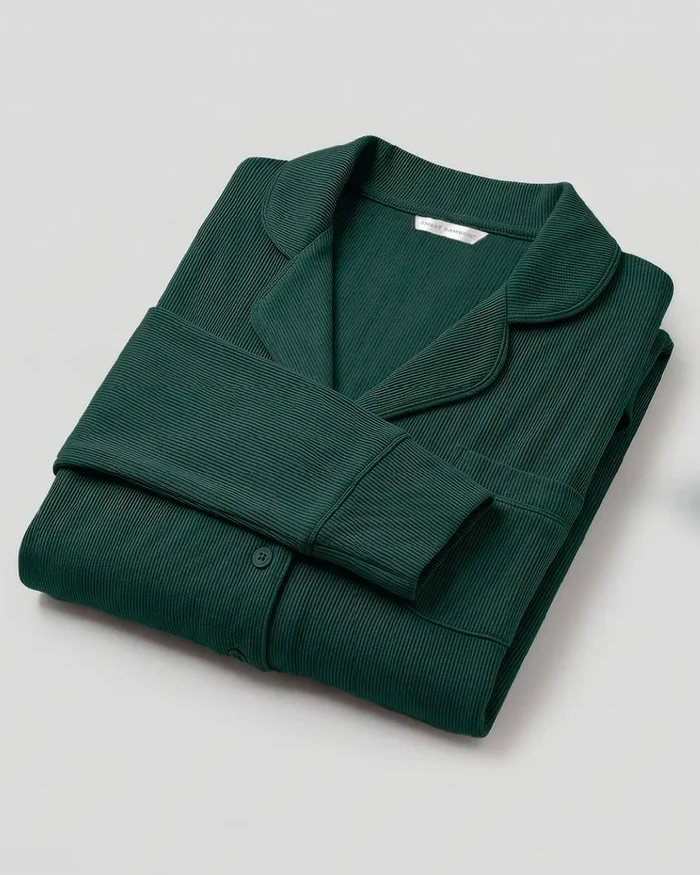 Pijama Modal Air de Manga Larga y Pantalones de Tejido Suave para Hombres y Mujeres