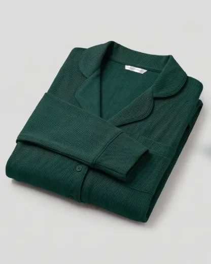 Pijama Modal Air de Manga Larga y Pantalones de Tejido Suave para Hombres y Mujeres