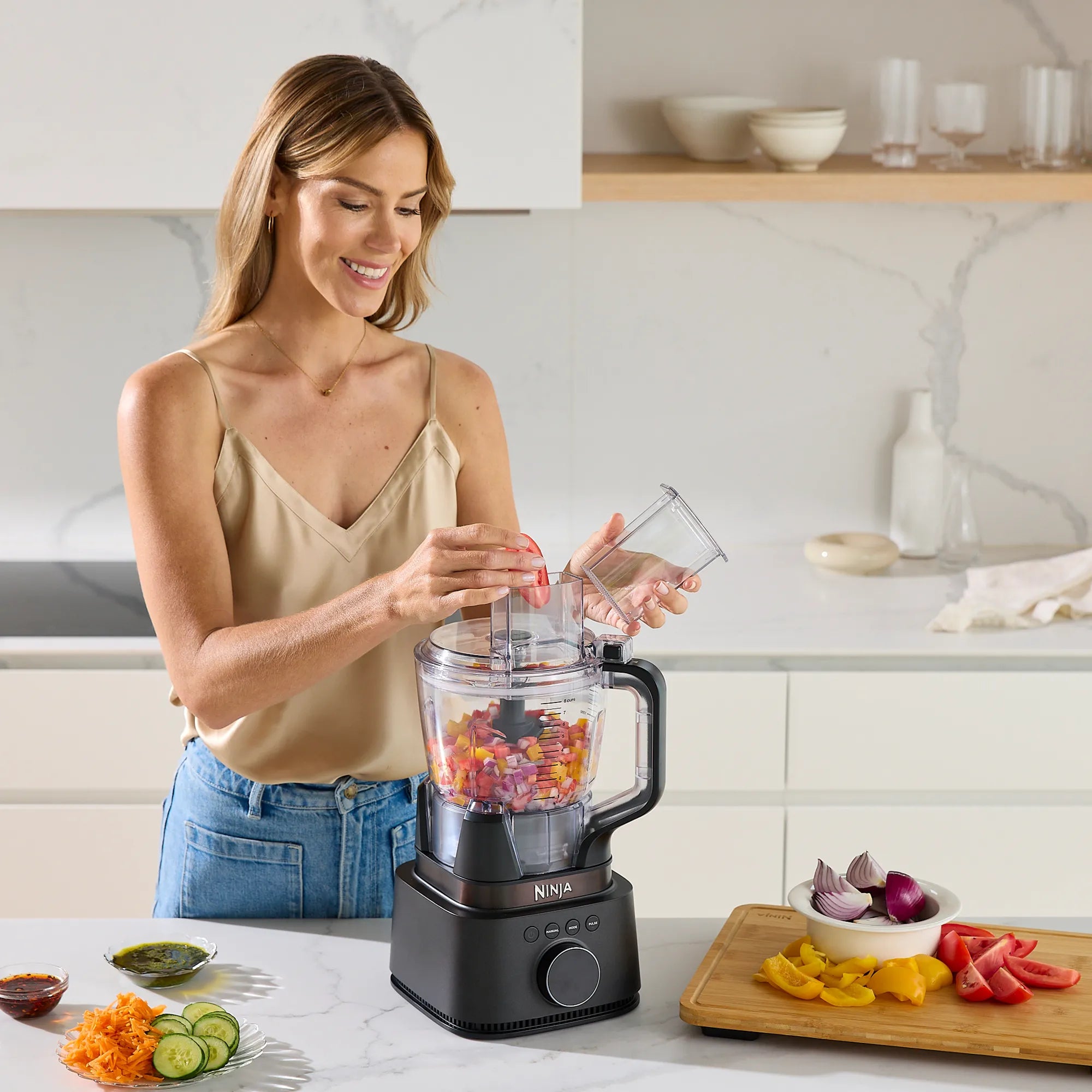 Sistema de Cocina Ninja Stealth IQ con Licuadora de Alta Potencia y Procesador Pro