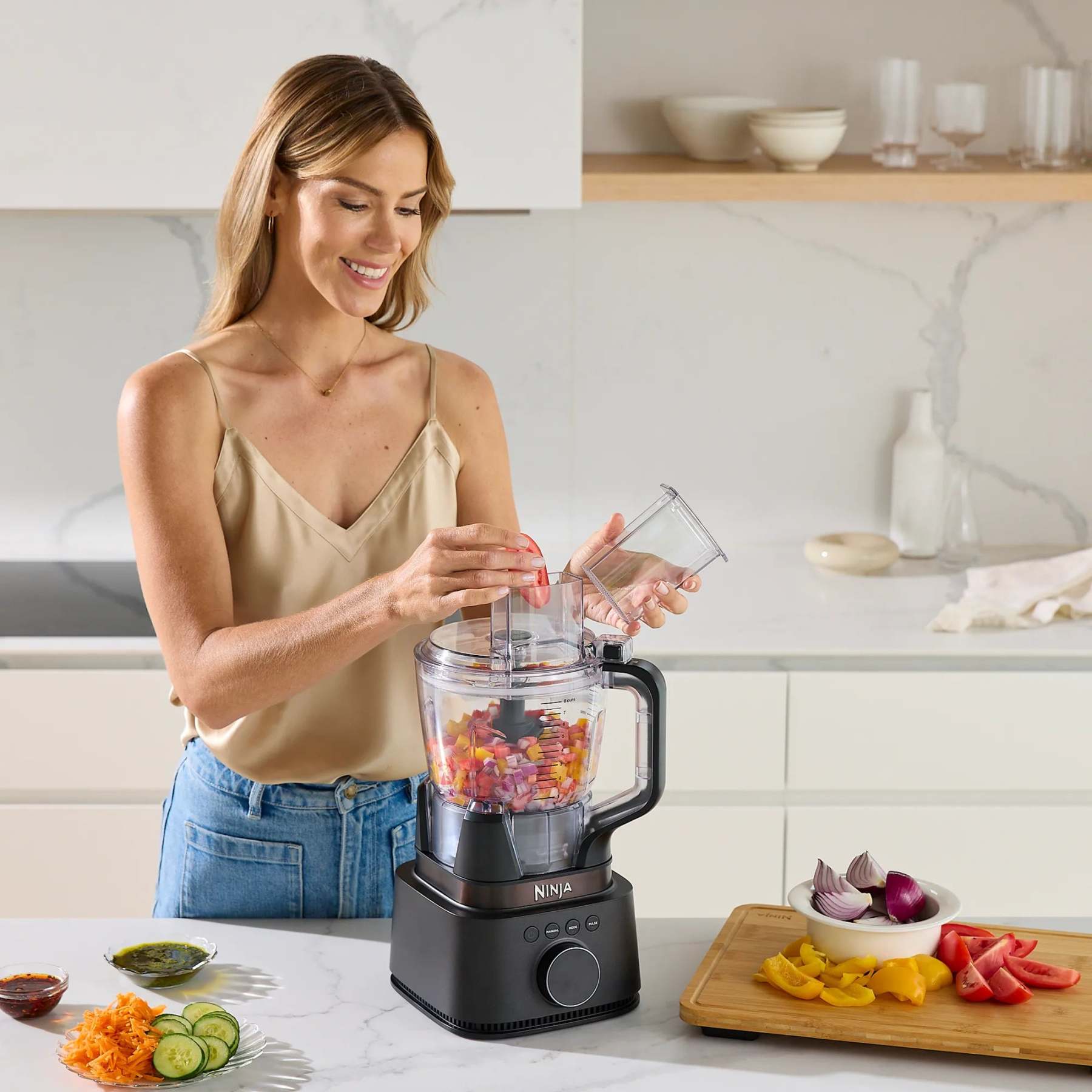 Sistema de Cocina Ninja Stealth IQ con Licuadora de Alta Potencia y Procesador Pro