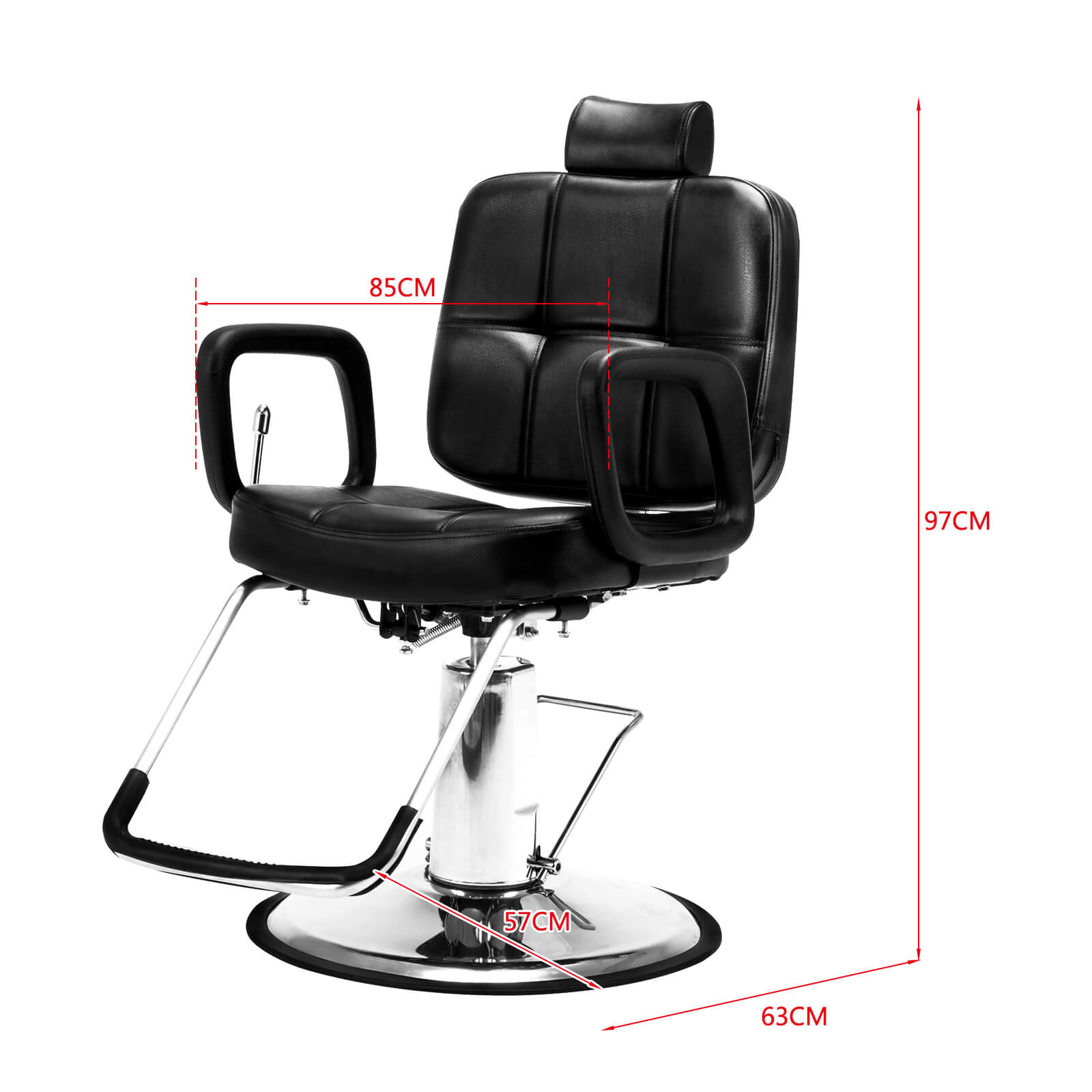 Silla de barbero reclinable hidráulica universal 2024