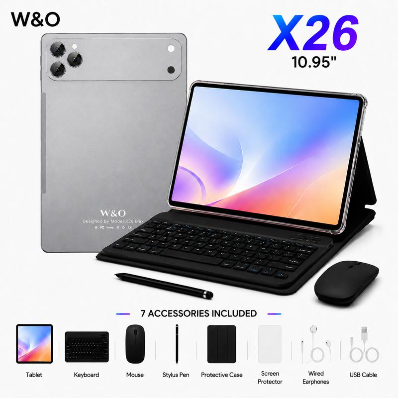 Tableta Android W&O X26 Max (pantalla táctil de 11 pulgadas)