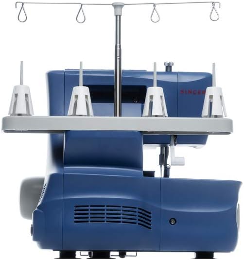 Máquina de coser overlock SINGER S0230 con kit de accesorios – Estructura resistente – 1300 puntadas por minuto – 4 hilos – Alimentación diferencial – Confección de placas de corte