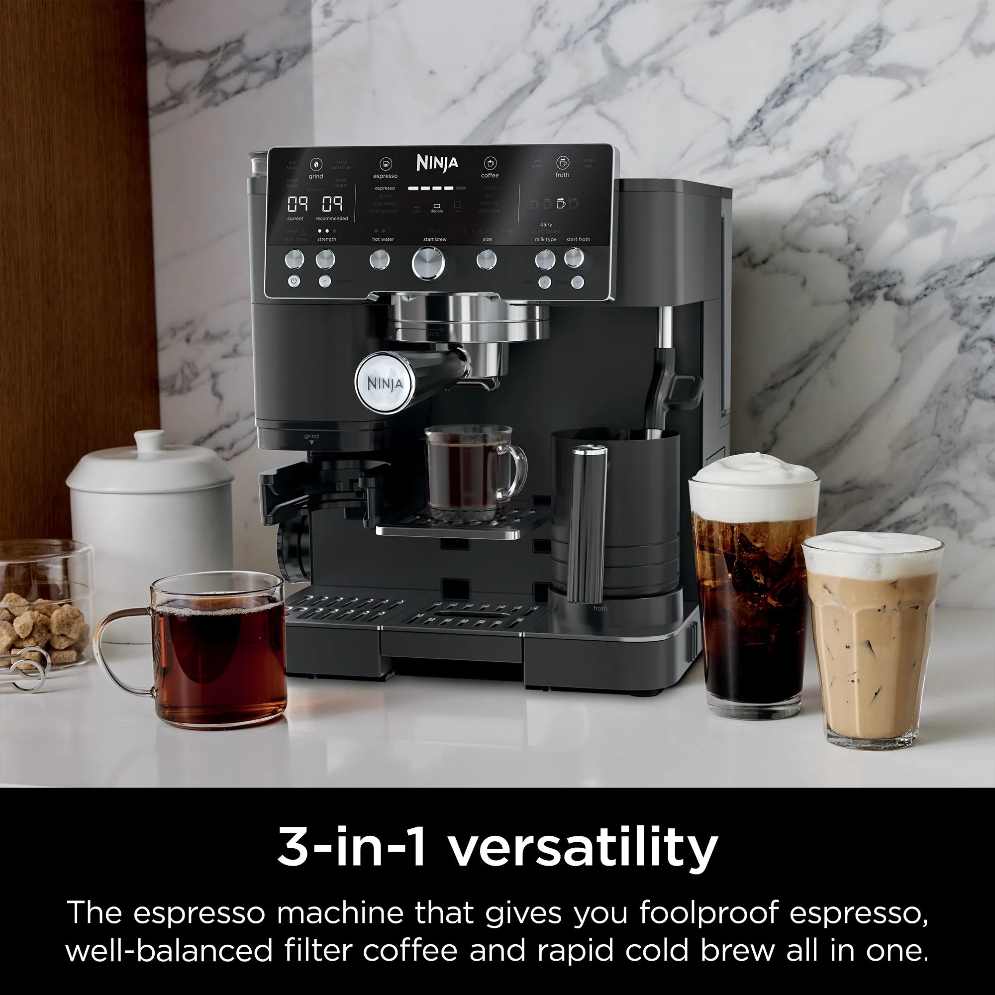 Cafetera Espresso Ninja Luxe Café Premier