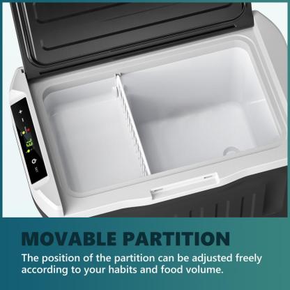 Refrigerador de 12 V, Nevera Portátil para Coche de 22 QT (21 L) y Congelador (-4 °F a 68 °F), Hielera Eléctrica con Compresor (12/24 V CC y 110-240 V CA) para Camping, Viajes y Camiones — Compatible con Múltiples Modelos para una Versatilidad Total-G