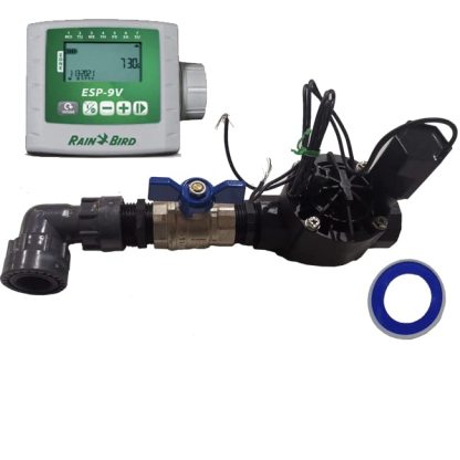 Suinga Système d'arrosage automatique pour jardin 1 zone avec programmateur de piles et électrovanne Rain Bird HV 1" 9 V-Daviakanest