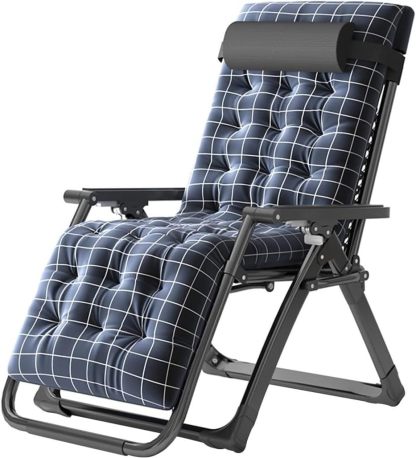 DANNMPX Chaise Longue Chaise Pliante Inclinable Réglable À 2 Positions, Longue avec Oreiller Et Coussin pour Intérieur Extérieur Pliante Relaxation A-Daviakanest
