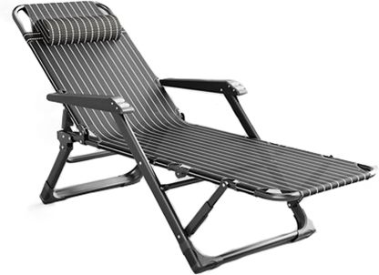 DANNMPX Chaise Longue Chaises Longues, Multifonctionnel Déjeuner Pause Loisirs Bureau Sieste Lit Chaise Portable pour Camping Plage Pliante Relaxation-Daviakanest