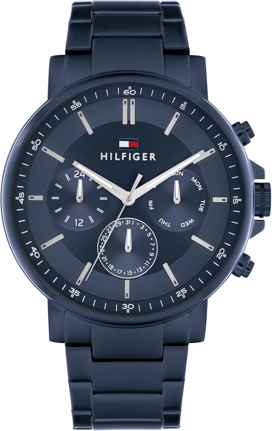 Tommy Hilfiger Montre Analogique Multifonction à Quartz pour Homme avec Bracelet en Acier Inoxydable ou en Cuir-Daviakanest