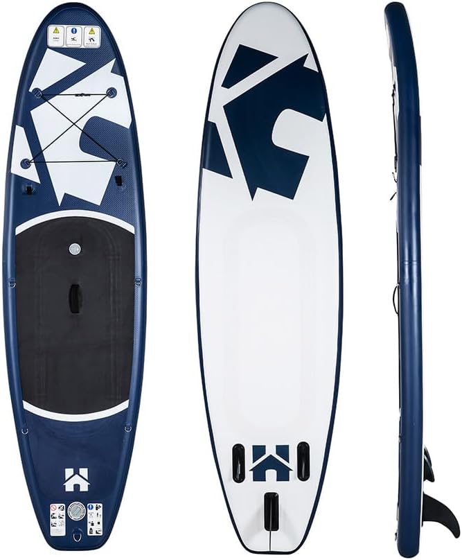 HOME DELUXE Planche de Stand up Paddle - Taille S, Bleu Sup Gonflable pour lac, mer et rivière-Daviakanest